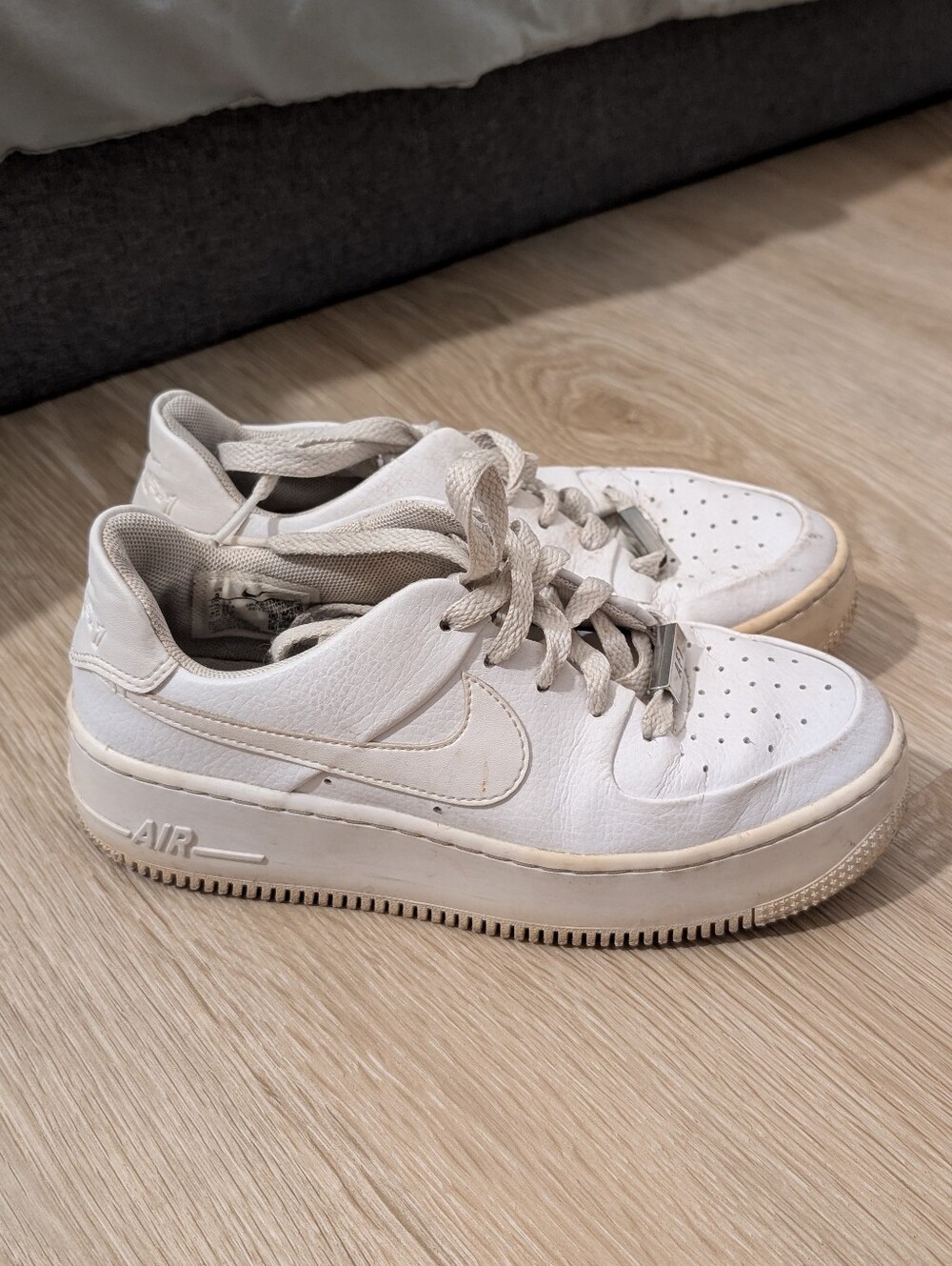 Nike Women’s White Low-Top Leather Sneakers